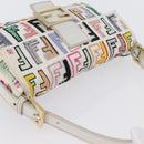 FENDI Zucca Canvas Mamma Baguette Shoulder Bag Multicolor Gold Auth 171596SM-14