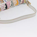 FENDI Zucca Canvas Mamma Baguette Shoulder Bag Multicolor Gold Auth 171596SM-7