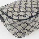 GUCCI GG Supreme Sherry Line Shoulder Bag PVC Navy Gold 89 02 032 Auth 171597-16