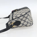GUCCI GG Supreme Sherry Line Shoulder Bag PVC Navy Gold 89 02 032 Auth 171597-3