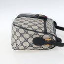 GUCCI GG Supreme Sherry Line Shoulder Bag PVC Navy Gold 89 02 032 Auth 171597-4