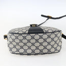 GUCCI GG Supreme Sherry Line Shoulder Bag PVC Navy Gold 89 02 032 Auth 171597-5