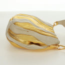 PRADA Handtasche Leder Gold Auth 171603A-4