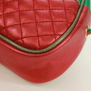 GUCCI Zumi Shoulder Bag Leather Red Gold 534951 Auth 171605V-16