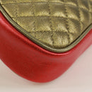 GUCCI Zumi Shoulder Bag Leather Red Gold 534951 Auth 171605V-17