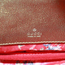 GUCCI Zumi Shoulder Bag Leather Red Gold 534951 Auth 171605V-20