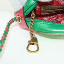 GUCCI Zumi Shoulder Bag Leather Red Gold 534951 Auth 171605V-9