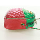 GUCCI Zumi Shoulder Bag Leather Red Gold 534951 Auth 171605V-4