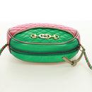 GUCCI Zumi Shoulder Bag Leather Red Gold 534951 Auth 171605V-6