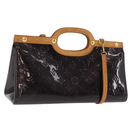 LOUIS VUITTON Monogram Vernis Roxbury Drive Hand Bag Amarante M91995 Auth 171608