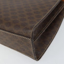 CELINE Macadam Canvas Shoulder Bag PVC Leather Brown Gold Auth 171609-10