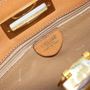 CELINE Macadam Canvas Shoulder Bag PVC Leather Brown Gold Auth 171609-15