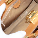 CELINE Macadam Canvas Shoulder Bag PVC Leather Brown Gold Auth 171609-16