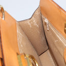 CELINE Macadam Canvas Shoulder Bag PVC Leather Brown Gold Auth 171609-18