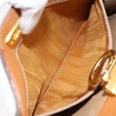 CELINE Macadam Canvas Shoulder Bag PVC Leather Brown Gold Auth 171609-20