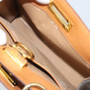 CELINE Macadam Canvas Shoulder Bag PVC Leather Brown Gold Auth 171609-21