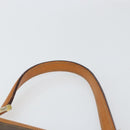 CELINE Macadam Canvas Shoulder Bag PVC Leather Brown Gold Auth 171609-8