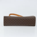 CELINE Macadam Canvas Shoulder Bag PVC Leather Brown Gold Auth 171609-9