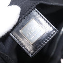 FENDI Mamma Baguette Tote Tas Zwart Zilver Auth 171610-18
