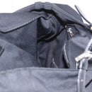 FENDI Mamma Baguette Tote Tas Zwart Zilver Auth 171610-19
