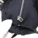 FENDI Mamma Baguette Tote Tas Zwart Zilver Auth 171610-21
