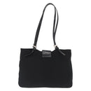 FENDI Mamma Baguette Tote Bag Black Silver Auth 171610-2
