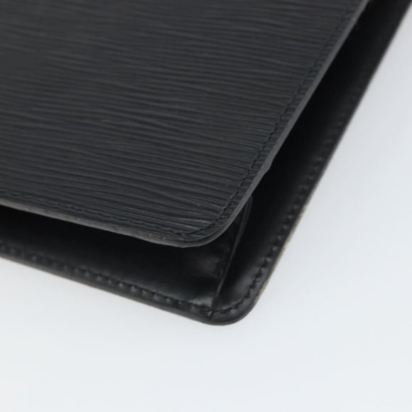 LOUIS VUITTON Epi Pochette Homme Clutch Bag Black M52522 LV Auth 171613