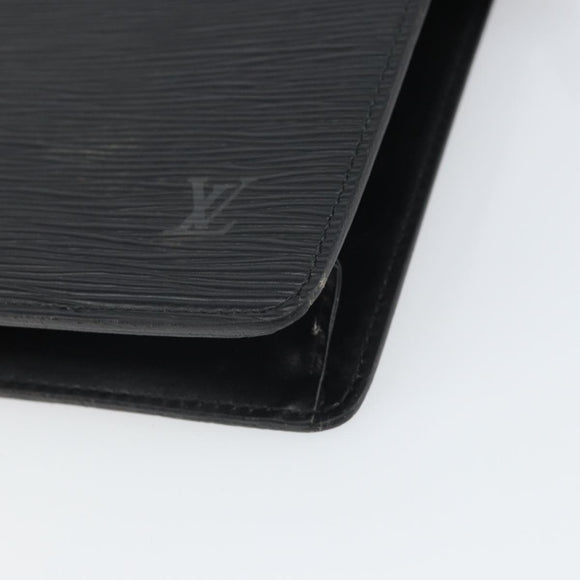 LOUIS VUITTON Epi Pochette Homme Clutch Bag Black M52522 LV Auth 171613