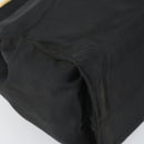 PRADA Hand Bag Nylon Black Gold Auth 171614-13