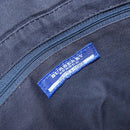 BURBERRY Nova Check Hand Bag Canvas Navy Silver Auth 171626-17