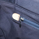 BURBERRY Nova Check Hand Bag Canvas Navy Silver Auth 171626-20