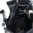 PRADA Shoulder Bag Nylon Black Silver Auth 171629-19