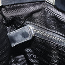 PRADA Shoulder Bag Nylon Black Silver Auth 171629-20