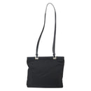 PRADA Shoulder Bag Nylon Black Silver Auth 171629-2