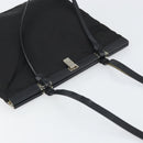 PRADA Shoulder Bag Nylon Black Silver Auth 171629-6