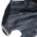 PRADA Shoulder Bag Nylon Black Silver Auth 171630-11