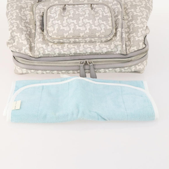 CELINE Sulky Mothers Bag PVC Ai Tominaga Collaboration Gray Silver Auth 171635