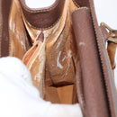 GUCCI Bamboo Hand Bag Leather Brown Gold 002 1186 0260 Auth 171636-20