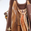 GUCCI Bamboo Hand Bag Leather Brown Gold 002 1186 0260 Auth 171636-22