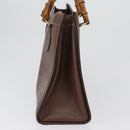 GUCCI Bamboo Hand Bag Leather Brown Gold 002 1186 0260 Auth 171636-5