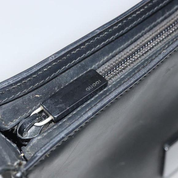 GUCCI Hand Bag Leather Black 001 3066 Auth 171640