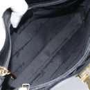 Salvatore Ferragamo Gancini Schultertasche Lackleder Gold Schwarz Auth 171642-11