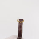 CARTIER Must Line Purse Shoulder Bag Leather Bordeaux Gold Auth 171643-10