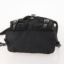 PRADA Rucksack Nylon Schwarz Silber Original 171645-5
