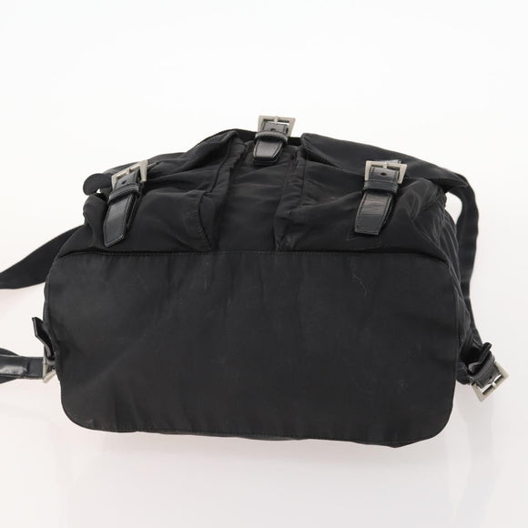 PRADA Rucksack Nylon Schwarz Silber Original 171645