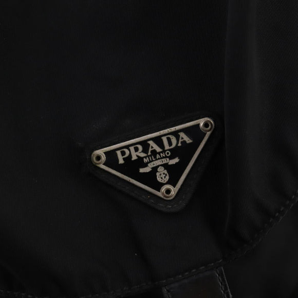 PRADA Rucksack Nylon Schwarz Silber Original 171645