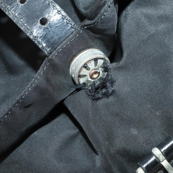 PRADA Rucksack Nylon Schwarz Silber Original 171645