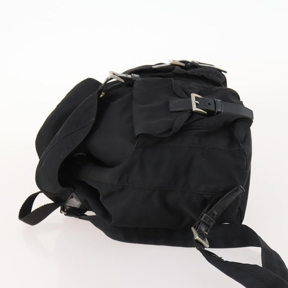PRADA Rucksack Nylon Schwarz Silber Original 171645