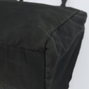 PRADA Hand Bag Nylon Black Silver Auth 171646-8