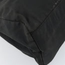 PRADA Hand Bag Nylon Black Silver Auth 171646-14
